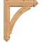 Ekena Millwork Thorton Arts and Crafts Smooth Bracket w/ Offset Brace, Western Red Cedar, 5 1/2"W x 20"D x 24"H BKT0604X20X24THR03SWR - alternate 4